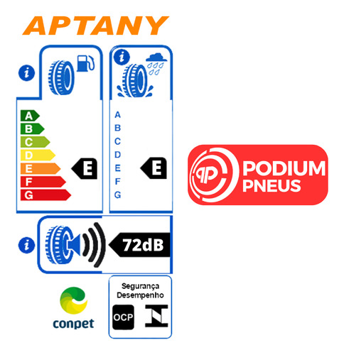 Kit 4x Pneu 165/40r18 Ra301 Aptany 73v Tl V