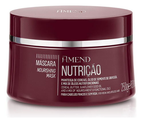 Máscara Amend Nutrição Cronograma Capilar 250g