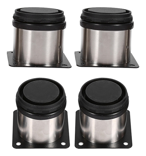 Pies De Muebles Ajustables En Altura De Acero Inoxidable 4pc