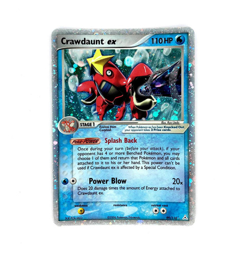 Crawdaunt Ex 99/110 Holo - Carta Original Pokémon Phantoms