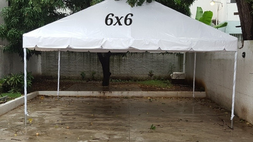 Carpa 6x6 En Lona Blanca 