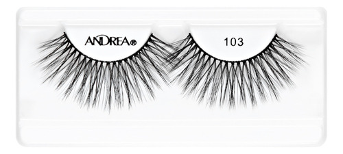 Tira De Pestañas Postizas Andrea Strip Lashes Negro N° 103
