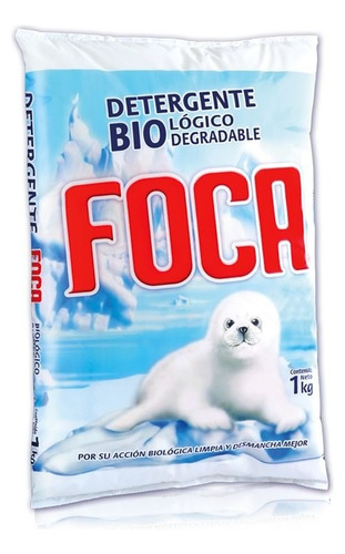 Foca Detergente En Polvo / Caja Con 10 Bolsas De 1 Kg