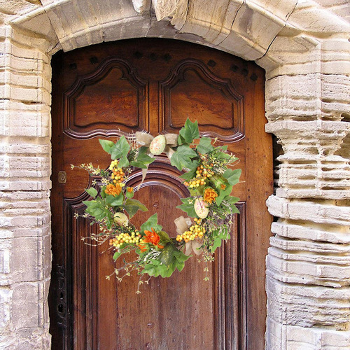 Decoración De La Decoración Del Lazo De De Pascua Colgante