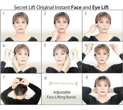 Banda Regulable Lifting Facial+ Ampolla 5 Ml+ 24 Hilos