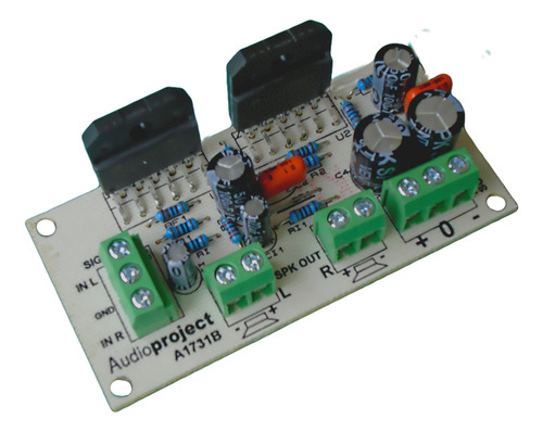 Modulo Amplificador Estereo 68+68 W C/fuente Trafo Disipador
