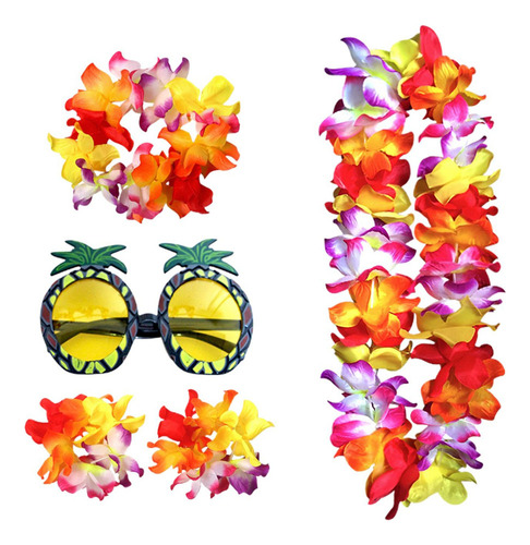 New Conjunto De Disfraz De Collar Hawaiano, Accesorio De