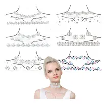 Comprar Choquer Autoadhesivo Strass Brillo Gargantilla Fiesta Deco 
