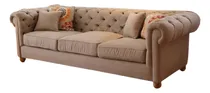 Comprar Sillon Tres Cuerpos Chesterfield Capitone En Pana