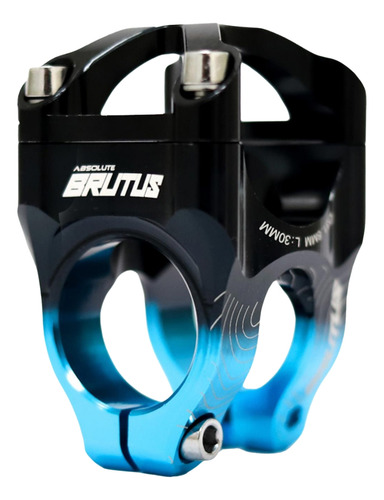 Mesa de manillar para bicicleta Absolute Brutus Il P/, 31,8 mm, azul y gris