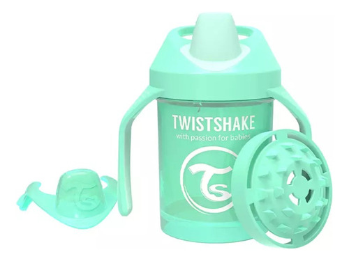 Twistshake Vaso Antiderrame 4+m Verde 230ml