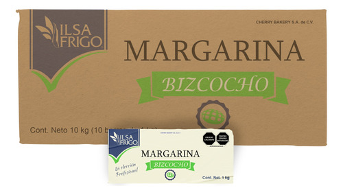 Margarina Bizcocho Para Pan Tradicional Ilsa Frigo 10 Kg 