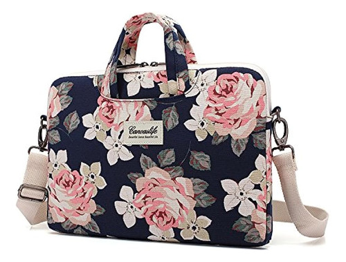 Canvaslife Flor Funda Para Portátil Bolsa Caso