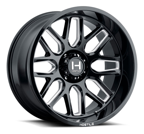 Rodas Hostile Vulcan H120 20x10 8x165.1 -19mm Preto Fresado