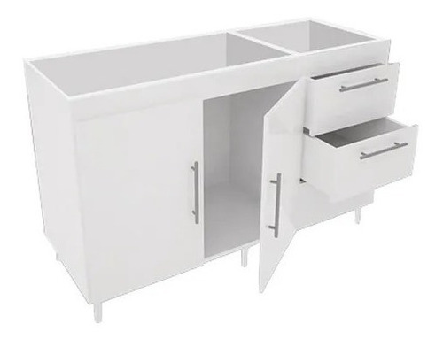 Imagen 3 de 3 de Alacena Y Bajo Mesada Orlandi 120cm Blanco