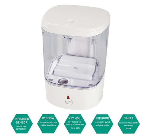 Imagen 7 de 10 de Despachador Dispensador De Gel Jabón Automático Cero Contact