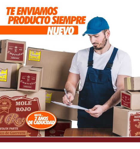 Mole Rojo Tradicional Casero Lucy 1 Kg Desde Teloloapan Gro.
