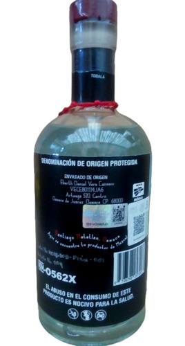 Imagen 3 de 4 de Mezcal El Herbolario Tobalá Destilado Con Piña Gran Oro 2021