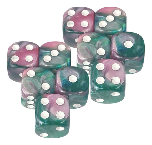 4 Juego De Dados D6 De 10 Estilo Mm Estilo D Estilo D