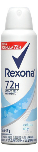 Antitranspirante roll on Rexona Cotton cotton dry pack de 3 u