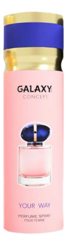 Perfume en aerosol Galaxy Concept Your Way para mujer, 200 ml