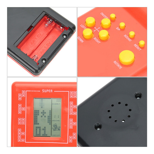 Consola De Jogos Para Crianças Vermelha E Preta Retro Mini S