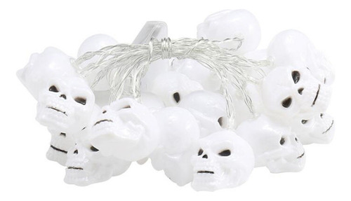Guirnalda De Luces Led Con Forma De Calavera De Halloween En