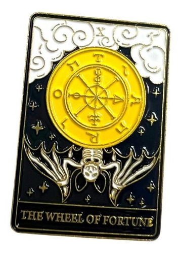 Pin Broche Carta Tarot The Wheel Of Fortune Xz5247 