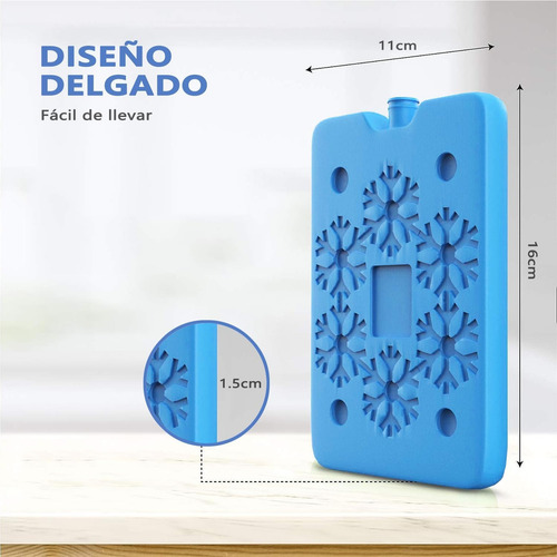 .paquete De 4 Hielos Reutilizables Bolsa De Hielo Delgada.