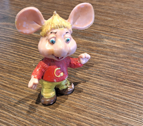 Muñeco De Goma. Topo Gigio. Rojo. (Usado)