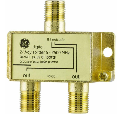 Splitter Digital Divisor 2 Vías 5 - 2500mhz Cable Coaxial