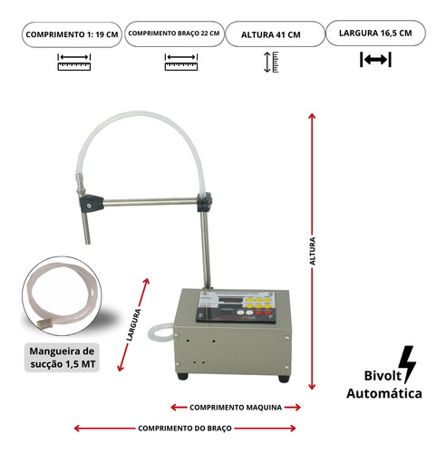 Envasadora De Líquidos Compacta Em Inox Bivolt Com Pedal