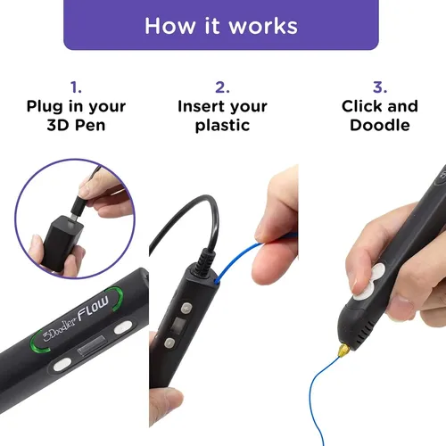 Bolígrafo De Impresión 3d 3doodler Flow, Para Adolescentes