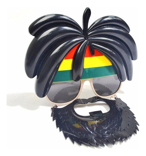 Lentes Rastafari Con Barba Colgante