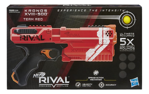 Nerf Rival Kronos Xviii-500 Roja Juegos Juguete Dia Del Niño