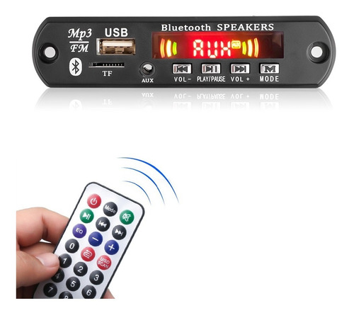 Imagem 2 de 4 de Placa Amplificada 2x40w Decodificadora Bluetooth 5.0 Mp3