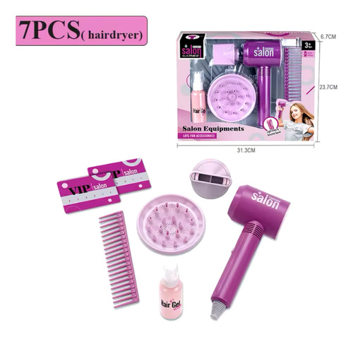 Set De Peluqueria Y Maquillaje De Juguete Para Niñas