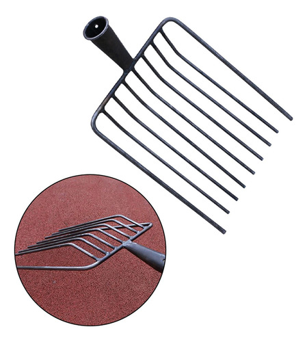 Reemplazo De Acero Pitchfork Head Agricultural 9 Dientes