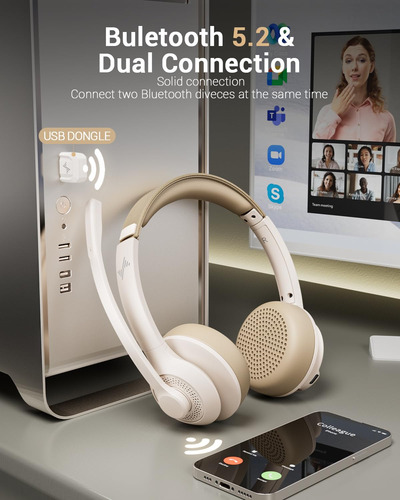 Auriculares Inalámbricos Jiamqishi Eh02u Bluetooth V5.2 Con