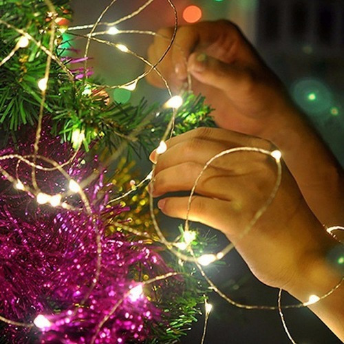 Compuestas por Bobinado de Alambre Navidad Bodas 40 Luces LED Amarillas Cálidas Regalos para Amigos Luxspire Luz de Decoración Navideña Decoración de Dormitorios Adecuada para Fiestas 