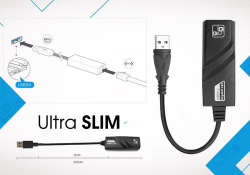 Imagen 9 de 10 de Adaptador Usb 3.0 Ethernet Red Lan Rj45 1000mbps Mac Windows