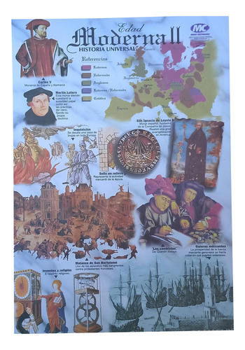 10 Láminas De Historia Universal 2 Surtidas De 35x24cm A5