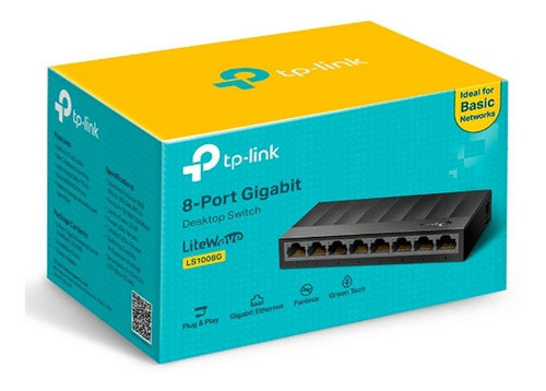 Imagem 4 de 4 de Switch Gigabit Com 8 Portas Tp-link Ls1008g 10/100/1000 Mbps