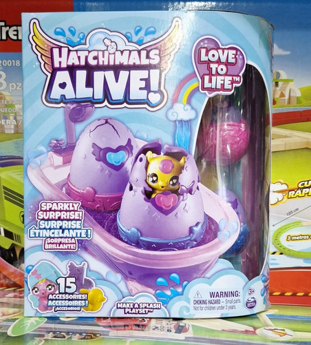 Bañera Para Tus Hatchimals, 2 Figuras Que Cambian De Color