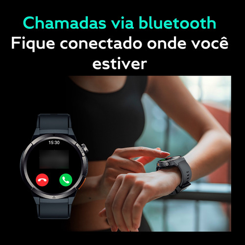 Relógio Smartwatch Qcy Gx Active S12 Tela Amoled Ipx8