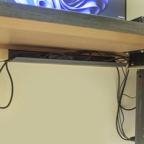 Suporte Cabos, Fios E Fontes De Teto Ou Lateral Mesas 80x12,