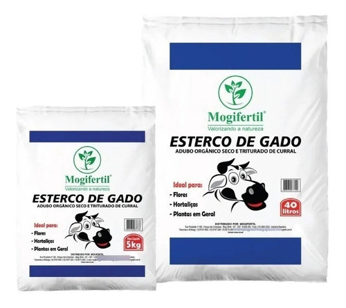  Mogifertil Esterco Bovino Boi Gado Adubo Orgânico 5 Kg
