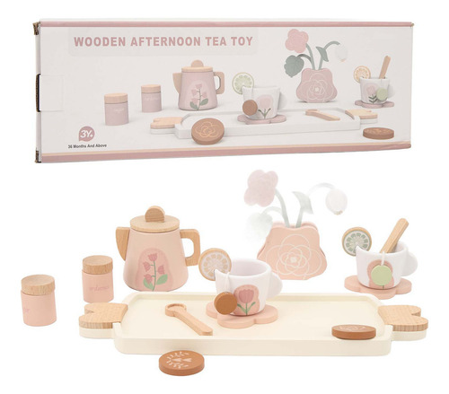 Juego De Té Pretend Play Juguete De Aspecto Delicado Y Fino