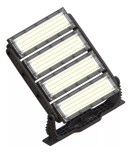 Kit 10 Refletor 500w Holofote Osram 42000lm Ip66 Combate Biv Preto Branco-frio 6500k