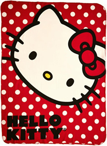 Nickelodeon Sanrio Hello Kitty, Polka Dot Kitty Fleece Throw